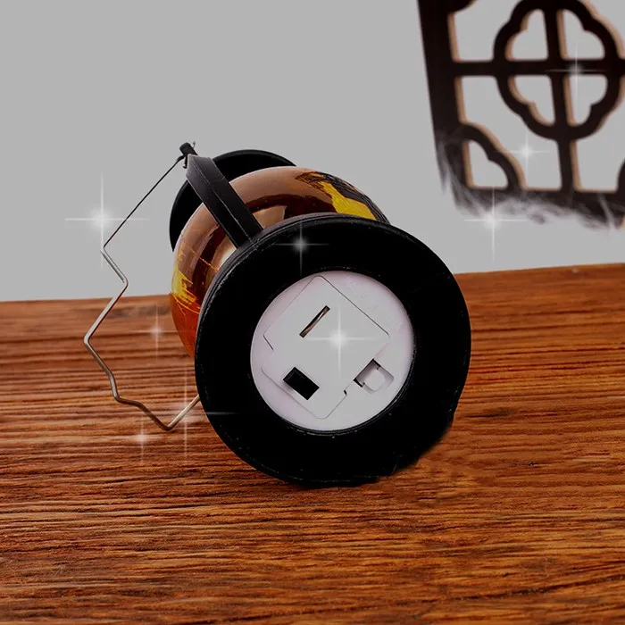 beautiful pumpkin led pony lantern